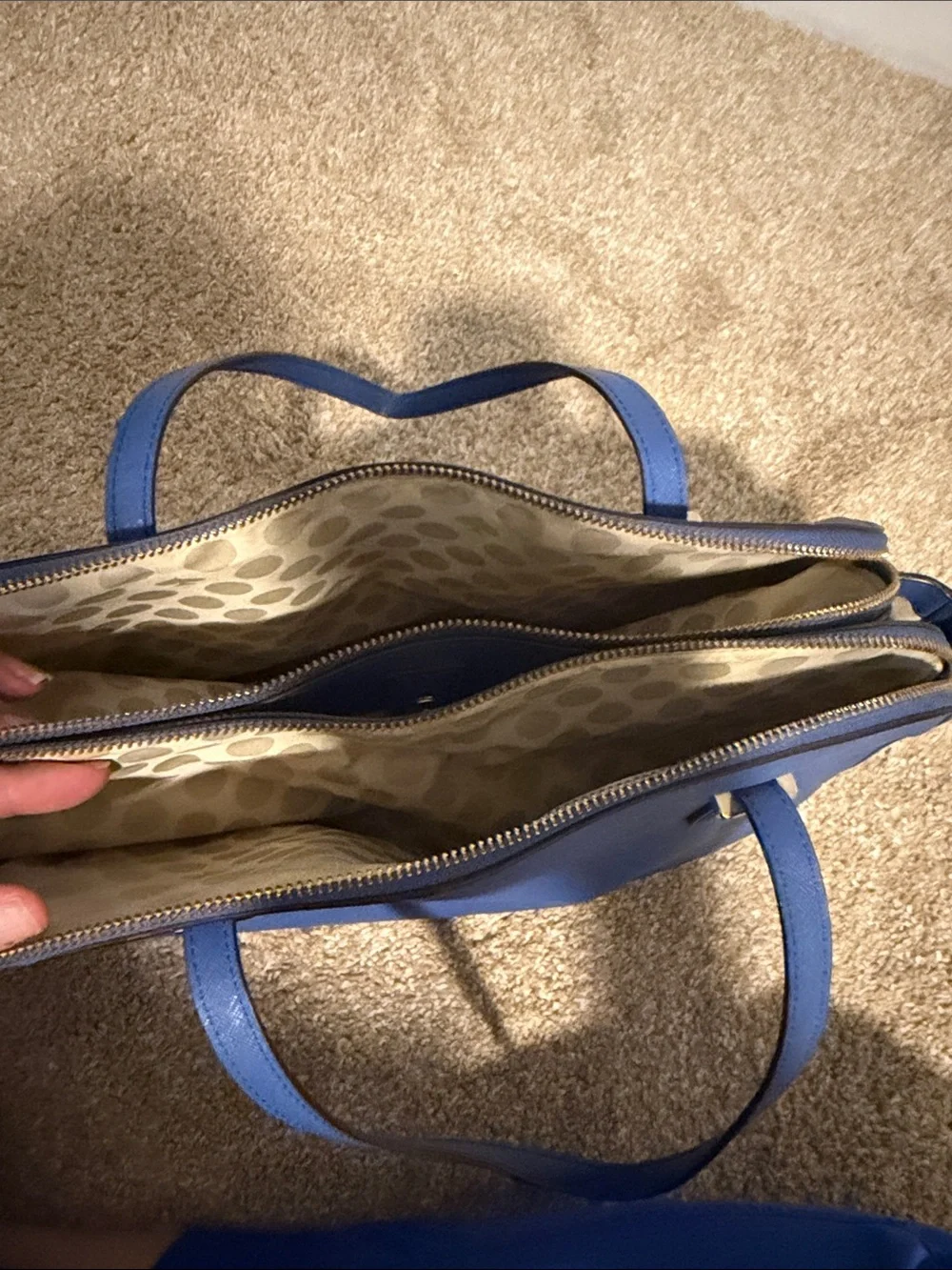 kate spade Bright Blue Leather Satchel